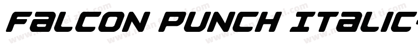Falcon Punch Italic字体转换